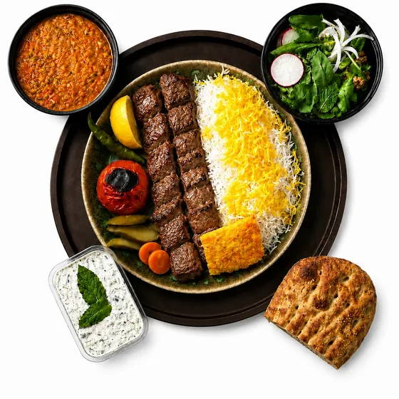 چلو کباب چنجه