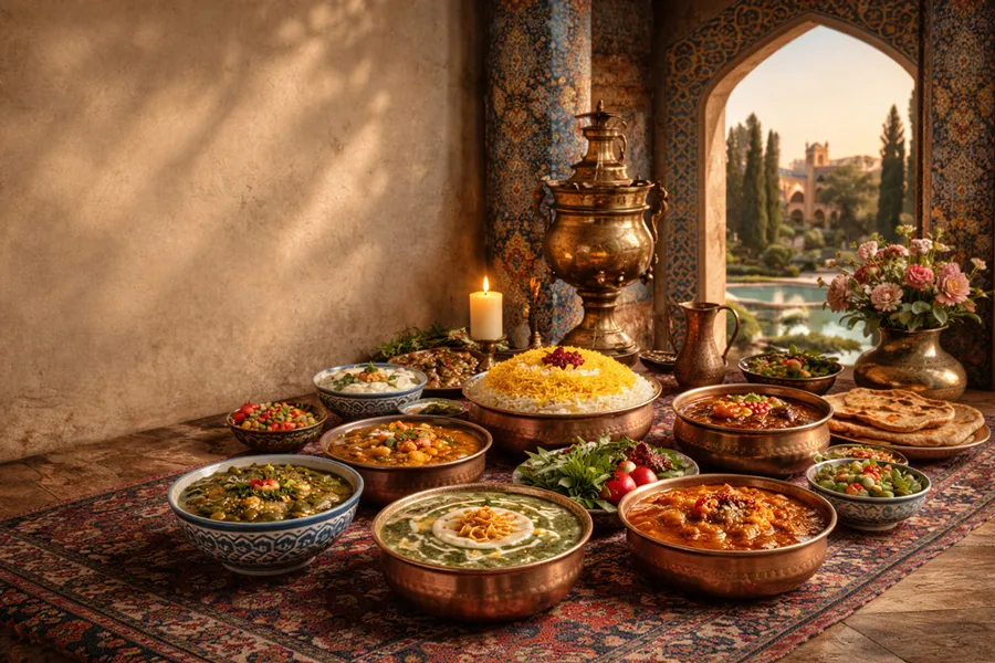 انواع غذای ایرانی در دوبی